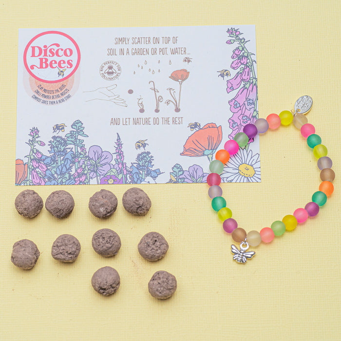 Disco Bees Glass Kids Bracelet