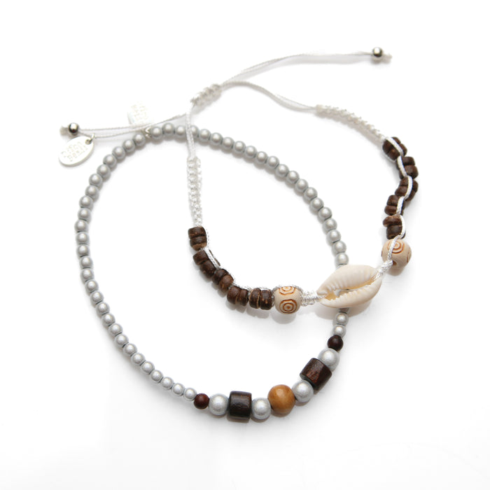 Echo Bracelet and Anklet Set