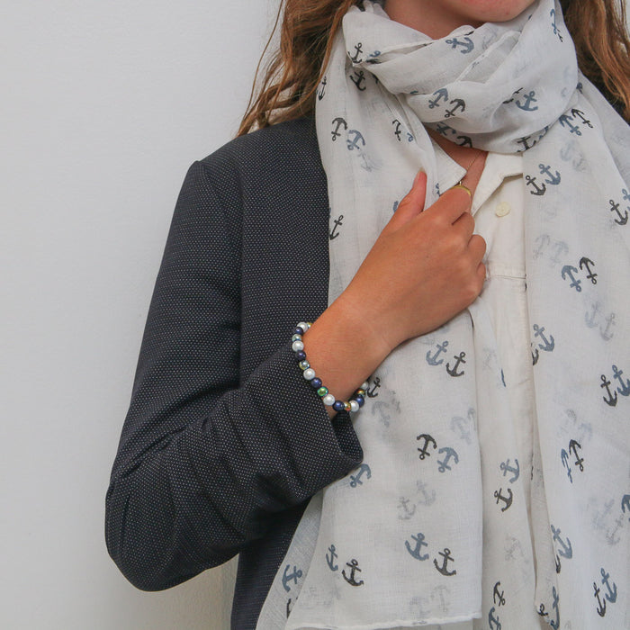 Nautical Scarf and Bracelet