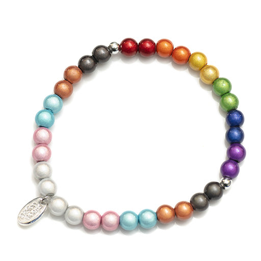 'Love is Love' Bracelet-Disco Beads