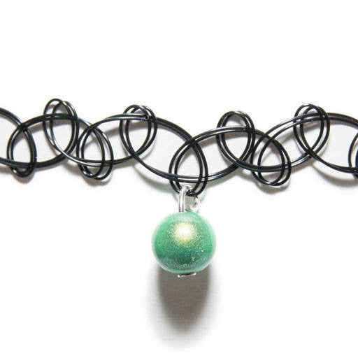 Tattoo Choker - Choker- Disco Beads