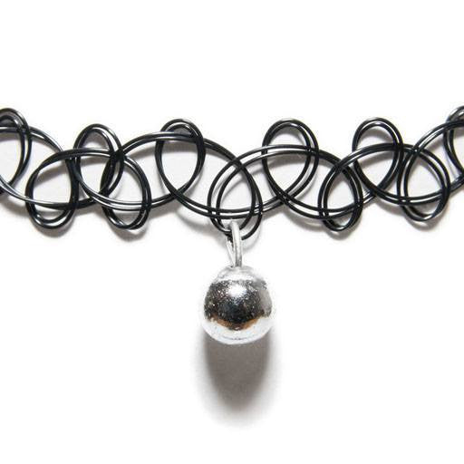 Tattoo Choker - Choker- Disco Beads