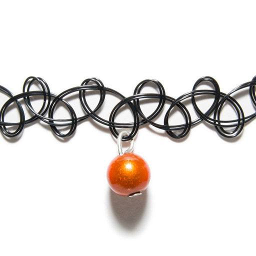 Tattoo Choker - Choker- Disco Beads
