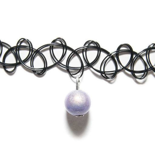 Tattoo Choker - Choker- Disco Beads