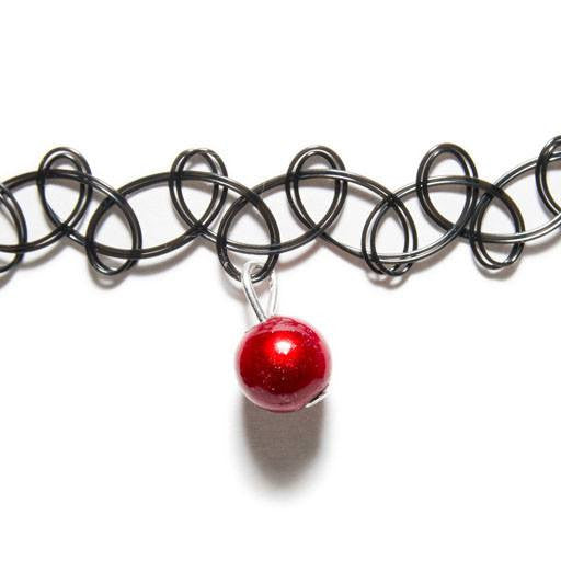 Tattoo Choker - Choker- Disco Beads