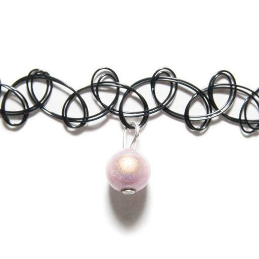 Tattoo Choker - Choker- Disco Beads