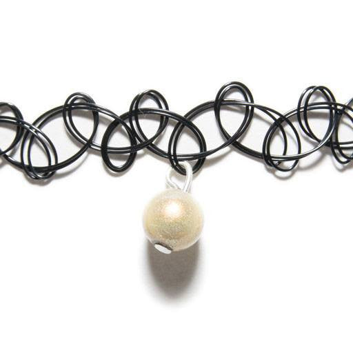 Tattoo Choker - Choker- Disco Beads