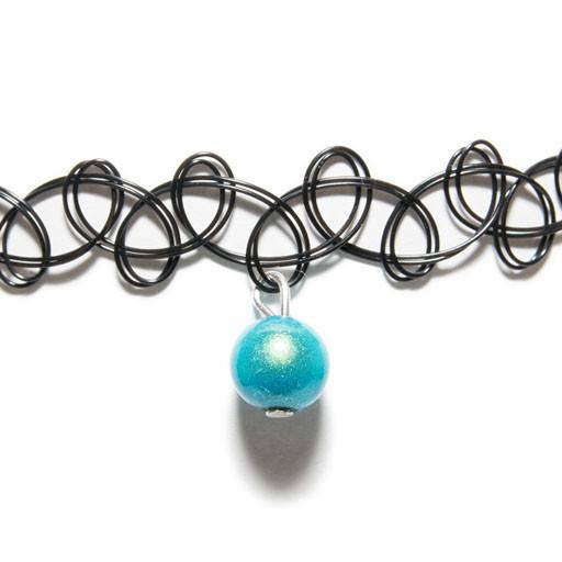 Tattoo Choker - Choker- Disco Beads