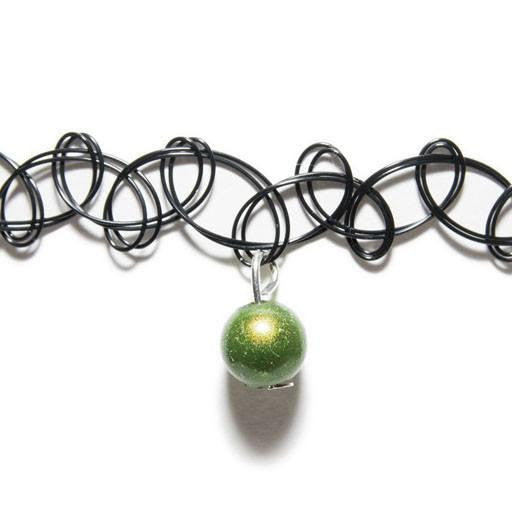 Tattoo Choker - Choker- Disco Beads