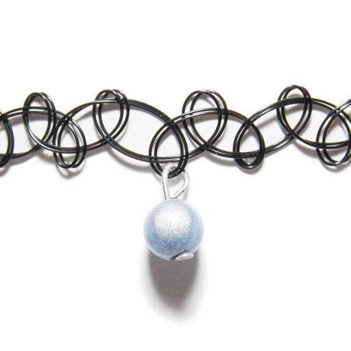 Tattoo Choker - Choker- Disco Beads