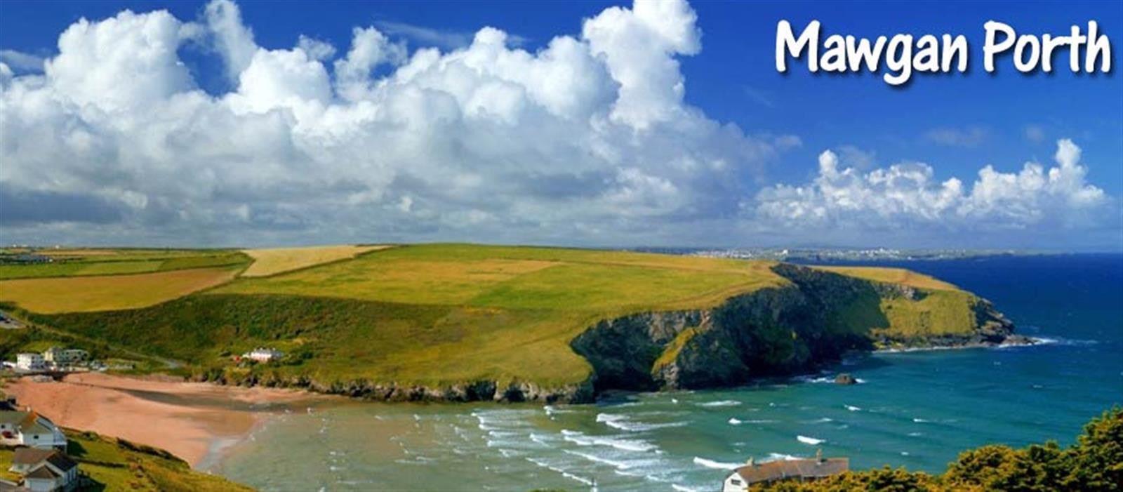 Mawgan Porth - Postcard Image of the bay