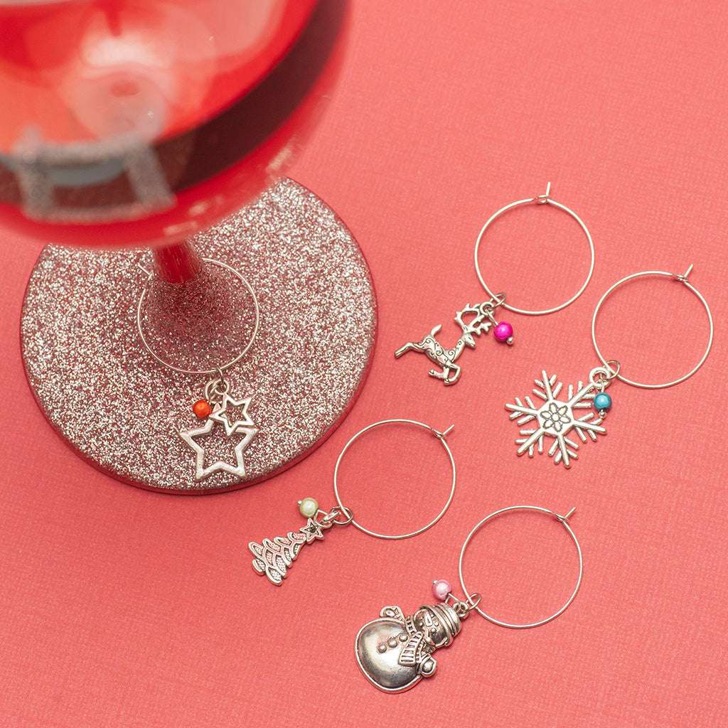 Christmas Wine Glass Charms