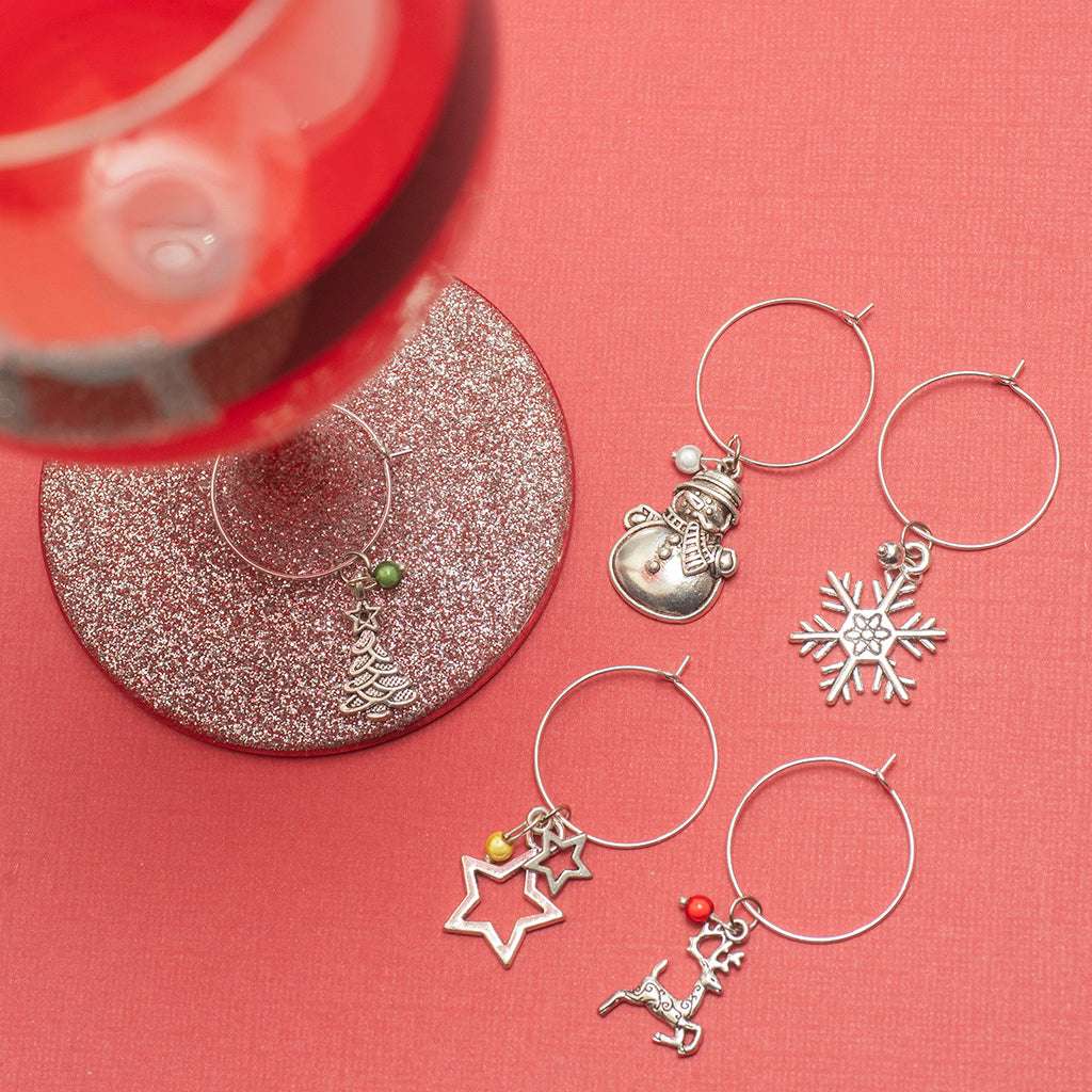 Christmas Wine Glass Charms