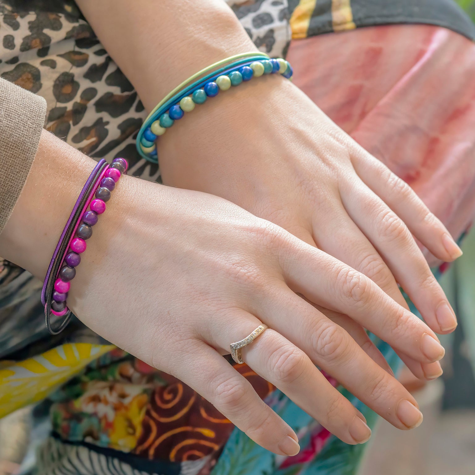 Beaded Bracelets Funky Bead Bracelets Disco Beads