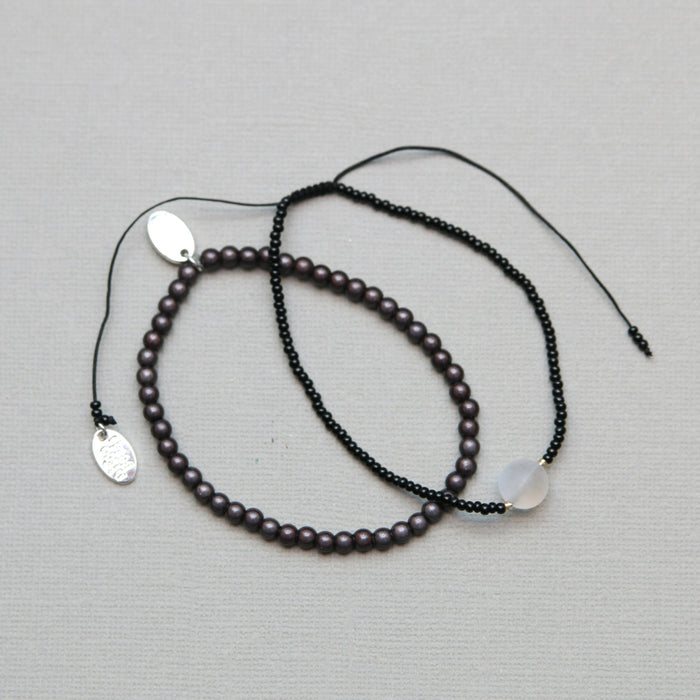 Moon Stone Bracelet Set