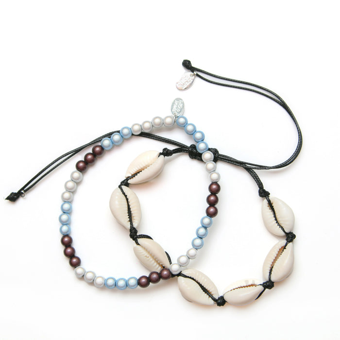 Cowrie Shell Anklet Set