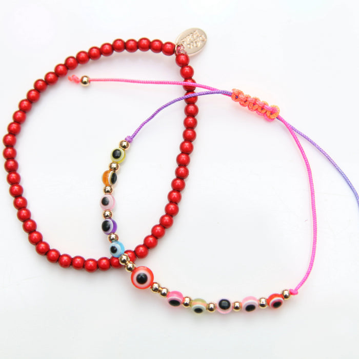 Evil Eye Bracelet Set