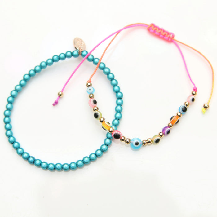 Evil Eye Bracelet Set