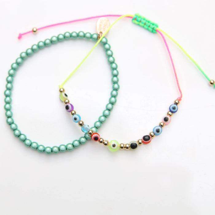 Evil Eye Bracelet Set