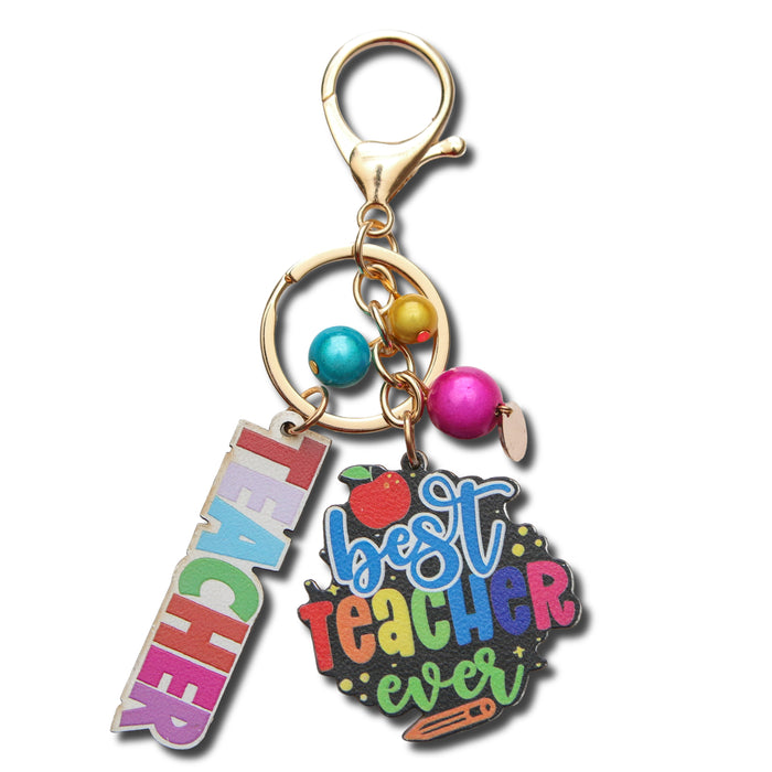 Colourful Teacher Keyring