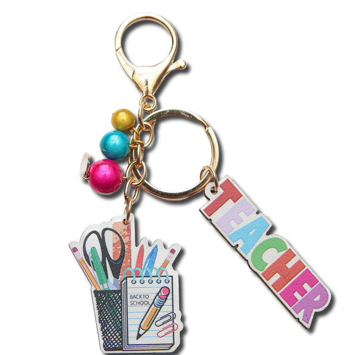 Colourful Teacher Keyring