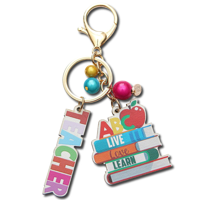 Colourful Teacher Keyring