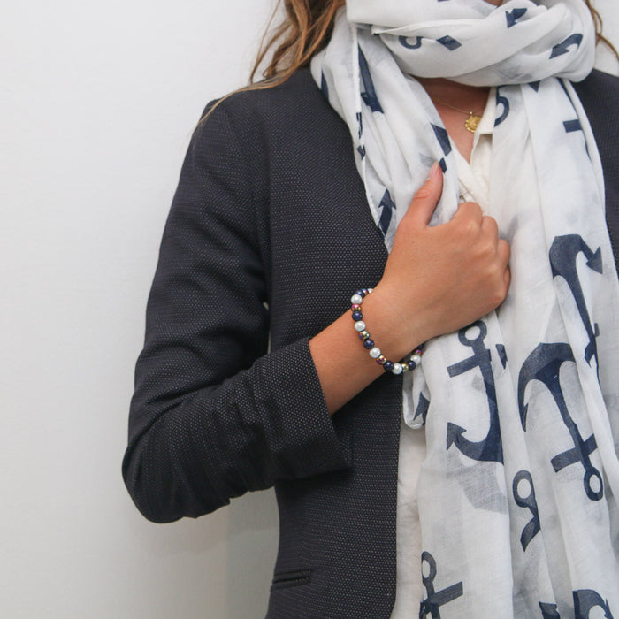Nautical Scarf and Bracelet