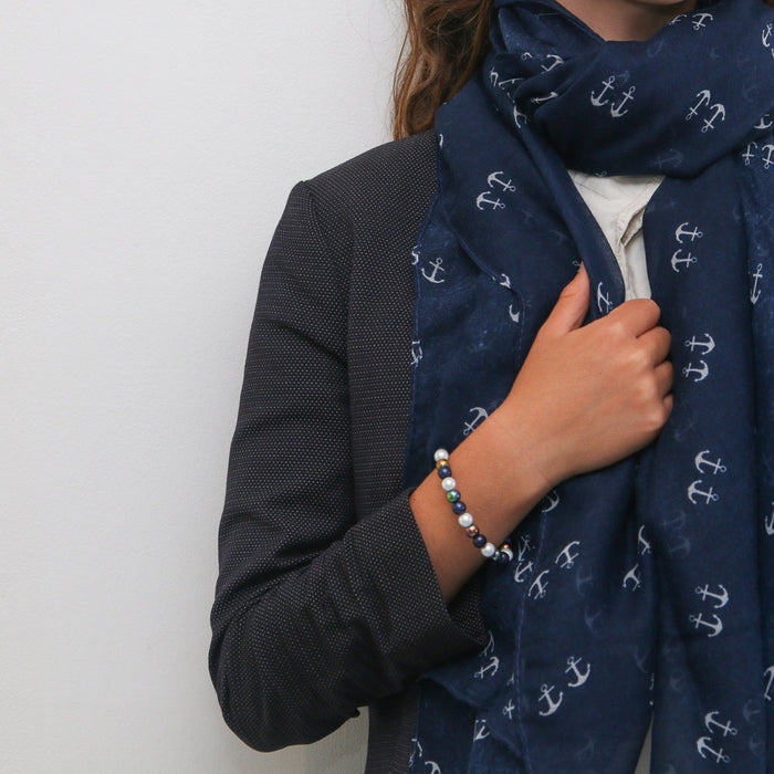 Nautical Scarf and Bracelet