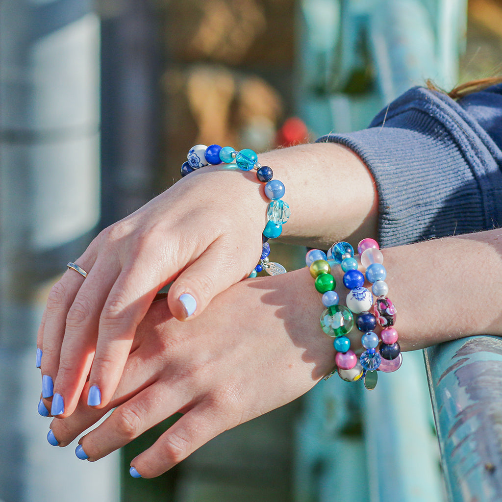 Beaded Bracelets Funky Bead Bracelets Disco Beads