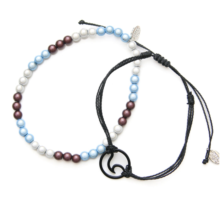 Waves Anklet Set