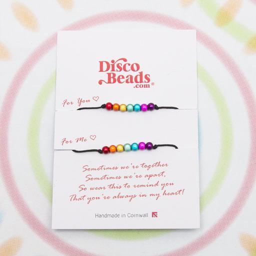 You and Me Bracelets - Bracelet- Disco Beads
