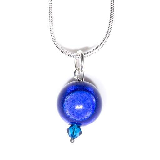 09 - September - Sapphire - Necklace- Disco Beads
