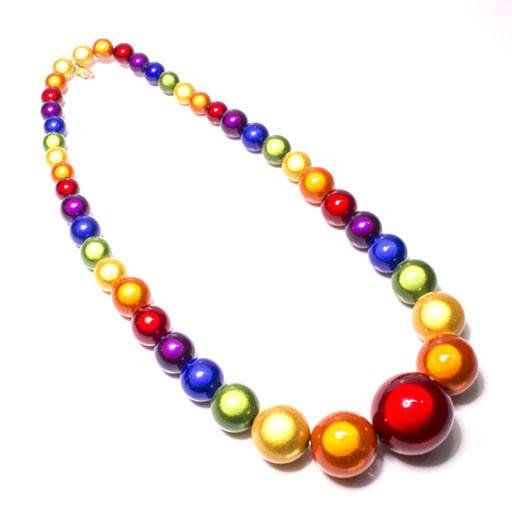 Pride - Mini Graduated Necklace - Pride- Disco Beads