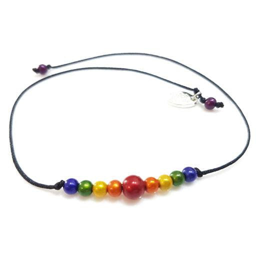 Pride - Surfer Anklet - Pride- Disco Beads